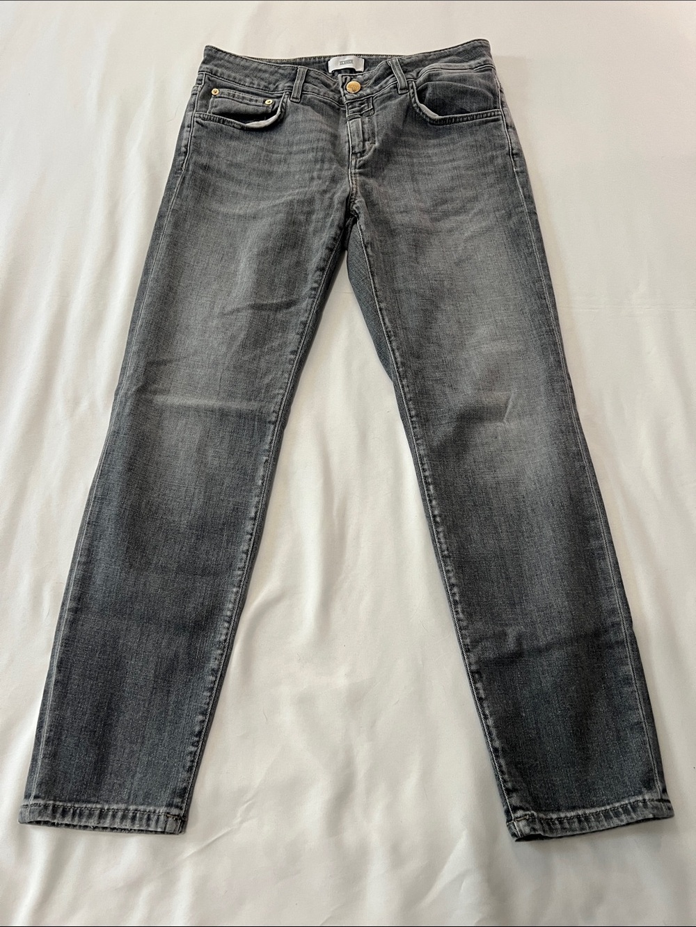 Closed Baker 1920 Grey Skinny Jeans Made in Italy-Candiani Denim